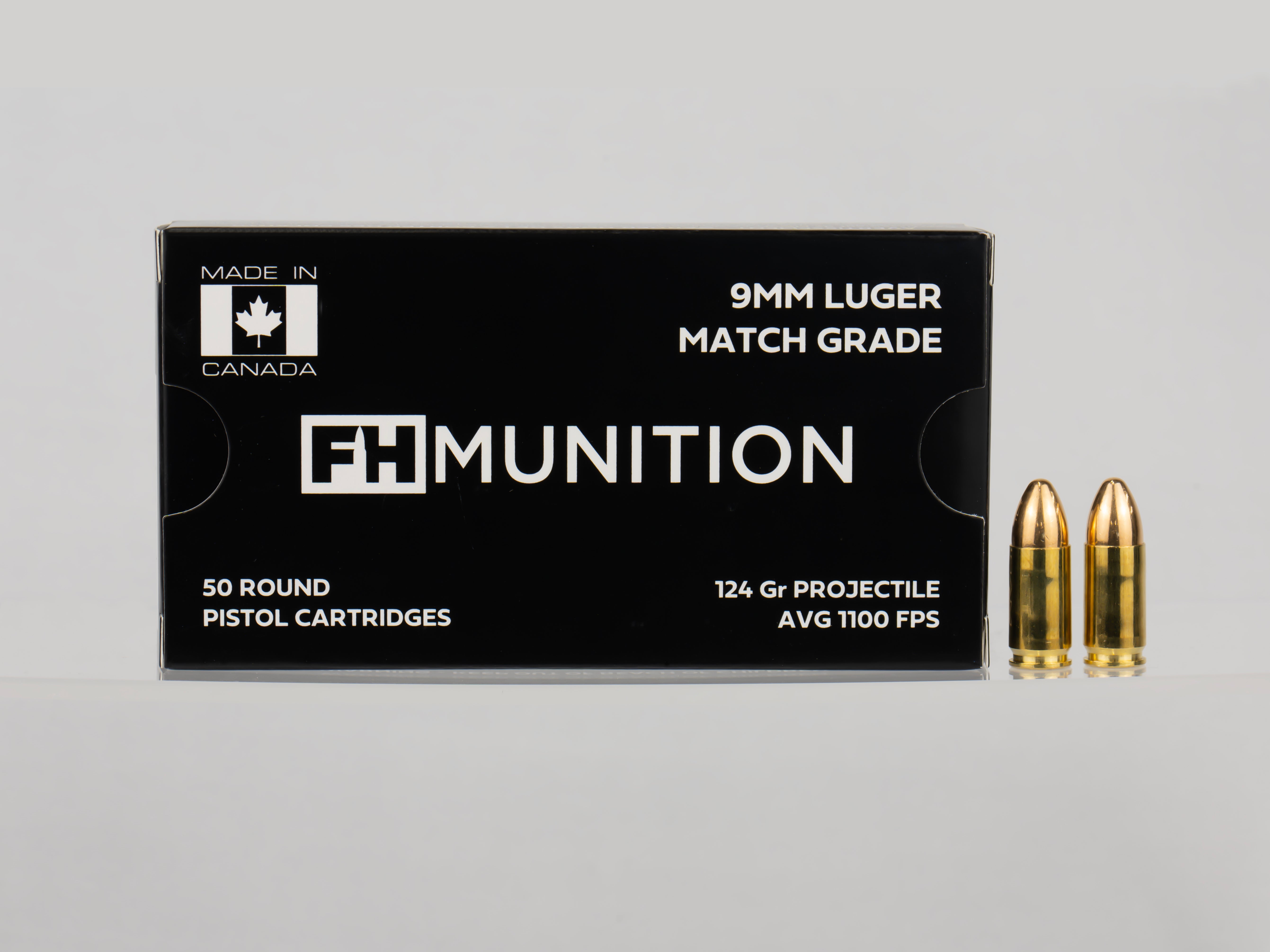 9mm 124Gr Match Grade Ammunition